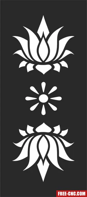 Screen door decorative - Free dxf for laser cutting and plasma