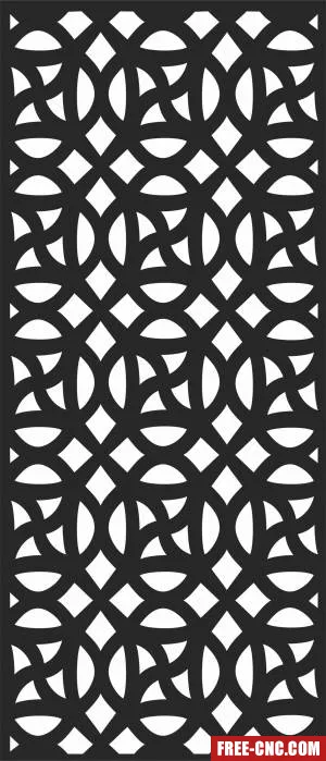 Screen decorative pattern screen wall - Free dxf download