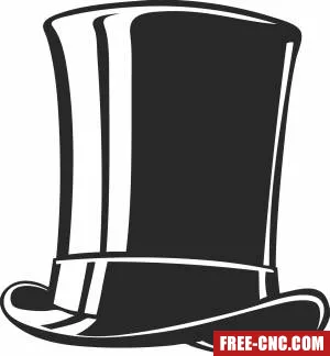 Cylinder hat cartoon art - Download free dxf for cnc plasma cutting