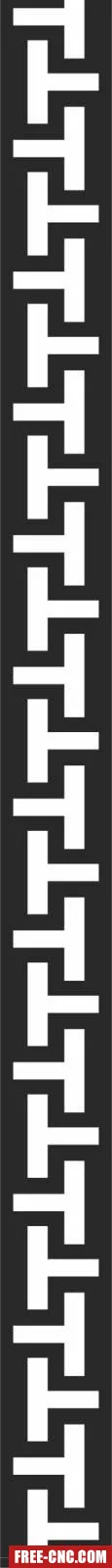 Door pattern wall screen decorative wall - Free dxf for laser cutting and plasma
