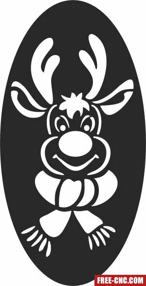 Reindeer christmas - Download free dxf for cnc plasma cutting