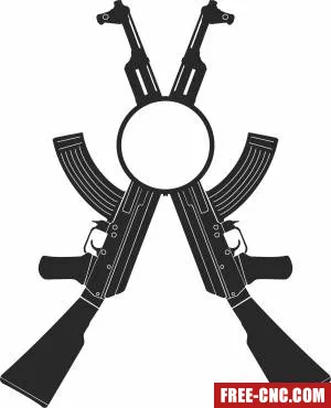 Weapon gun clipart - Free dxf download