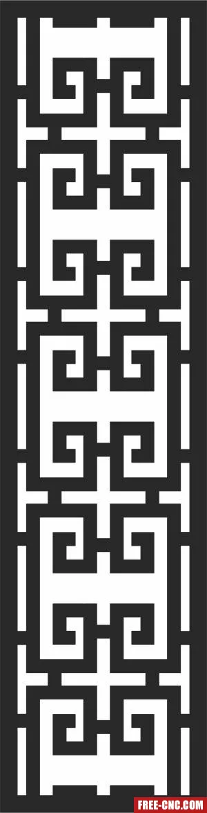 Decorative screen wall decorative - Download free dxf for cnc plasma cutting