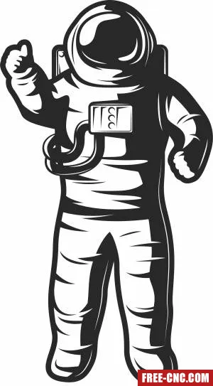 Astronaut clipart - Free dxf files ready to cut