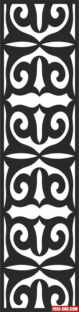 Screen decorative screen pattern wall pattern wall - Free dxf download