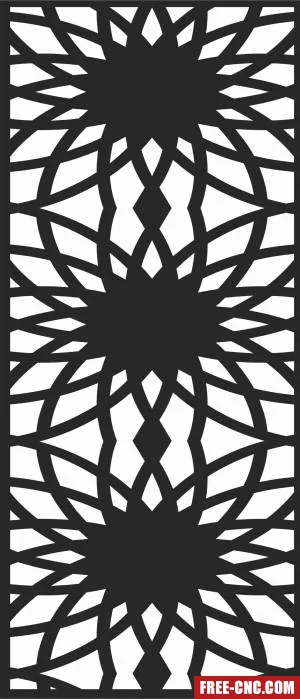 Pattern screen wall door wall - Download free dxf for cnc plasma cutting
