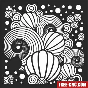 3d wall decor panel - Free dxf files ready to cut