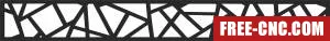Screen wall decorative - Download free dxf for cnc plasma cutting