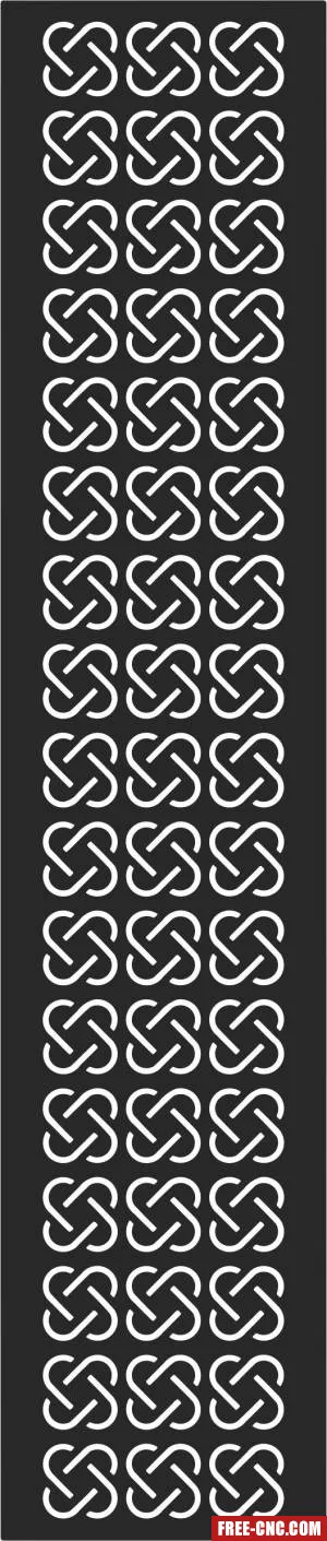 Decorative door wall door wall door - Free dxf files ready to cut