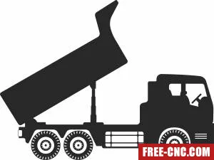 Dump truck construction - Free dxf files ready to cut