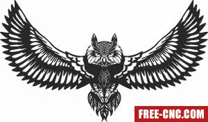 Owl wall decor - Download free dxf for cnc plasma cutting