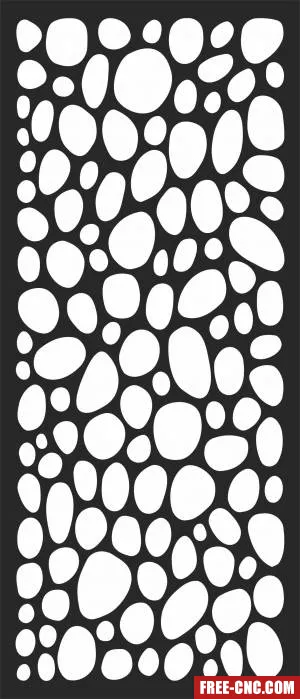 Pattern wall screen decorative door - Free dxf files ready to cut