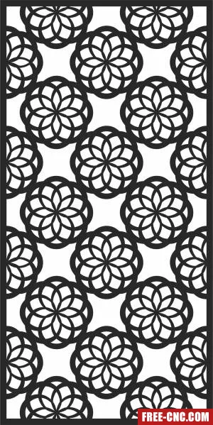 Pattern screen pattern wall - Free dxf for laser cutting and plasma