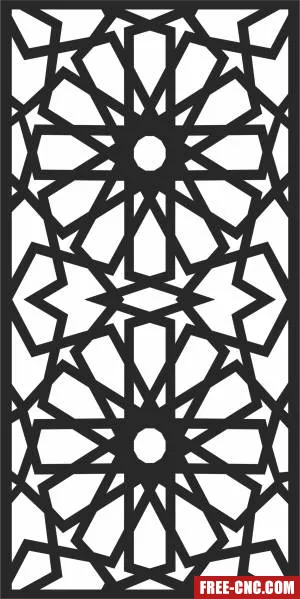 Wall door wall door decorative - Free dxf for laser cutting and plasma