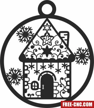 Christmas ornament tree decor - Download free dxf for cnc plasma cutting