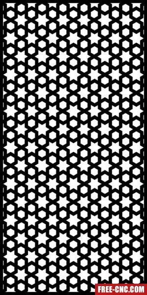 Decorative pattern wall screens panel for doors - free dxf download