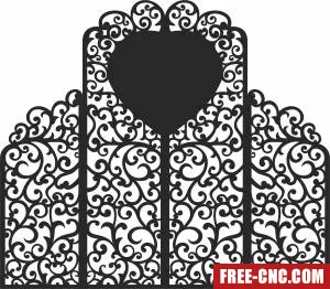 Wall pattern screen wall - Download free dxf for cnc plasma cutting