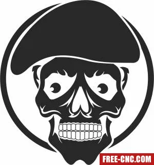 Skull cliparts - Free dxf download