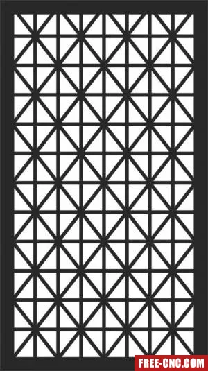 Decorative panel wall separator door pattern - free dxf download Decorative panel wall separator door pattern - free dxf download