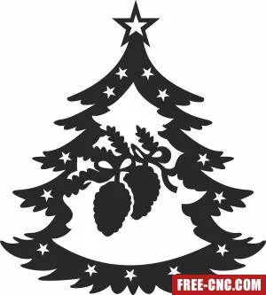 Christmas decor santa tree - Download free dxf for cnc plasma cutting