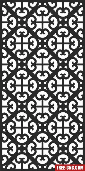 Decorative wall screen decorative screen wall screen - Free dxf files ready to cut