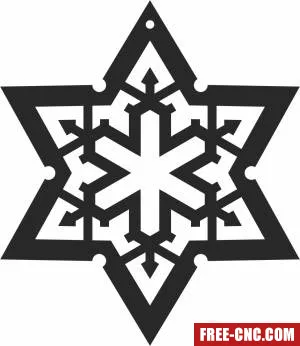 Star decor art christmas ornaments - Free dxf files ready to cut