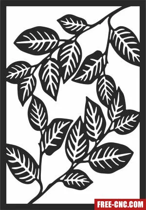 Decorative leaves wall panels - Download free dxf for cnc plasma cutting