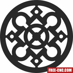 Pattern mandala wall arts - Download free dxf for cnc plasma cutting