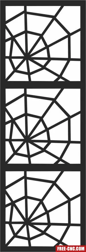 Decorative door decorative pattern decorative - Free dxf files ready to cut