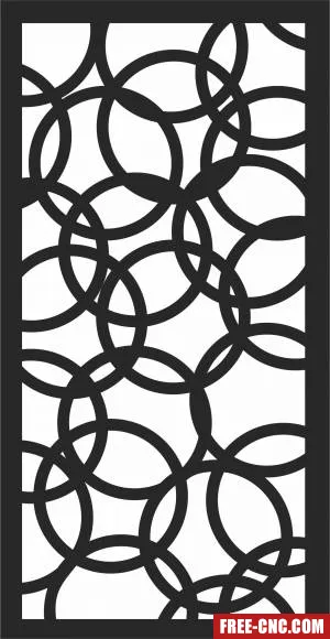 Door screen pattern screen pattern - Free dxf files ready to cut