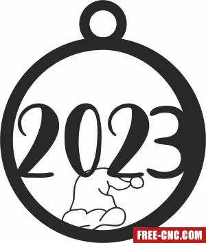 2023 ornament christmas gift - Free dxf for laser cutting and plasma