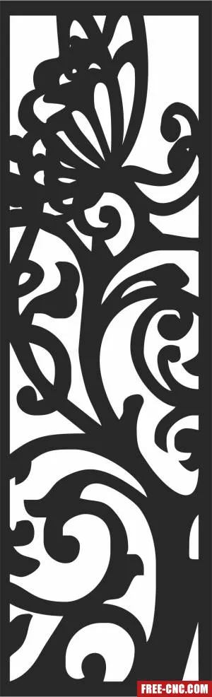 Screen pattern decorative pattern decorative pattern screen - Free dxf files ready to cut