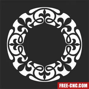 Screen decorative door pattern screen wall - Free dxf download