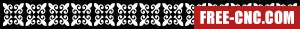Decorative wall door decorative - Download free dxf for cnc plasma cutting