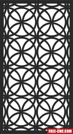 Decorative wall screen pattern decorative - Download free dxf for cnc plasma cutting