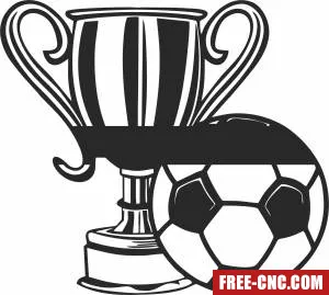 Trophy and ball clipart - Download free dxf for cnc plasma cutting