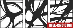 3 piece wall panels - Download free dxf for cnc plasma cutting