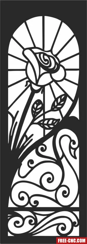 Wall screen pattern - Free dxf for laser cutting and plasma
