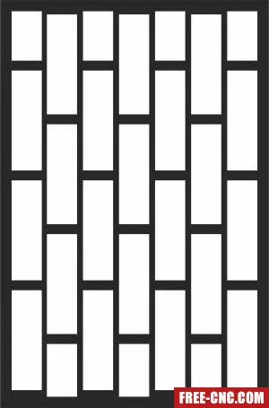 Wall pattern screen wall door - Download free dxf for cnc plasma cutting