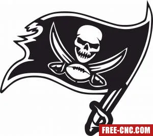 Tampa bay buccaneers nfl american football - Free dxf files ready to cut