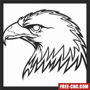 Bald eagle wall art - Download free dxf for cnc plasma cutting