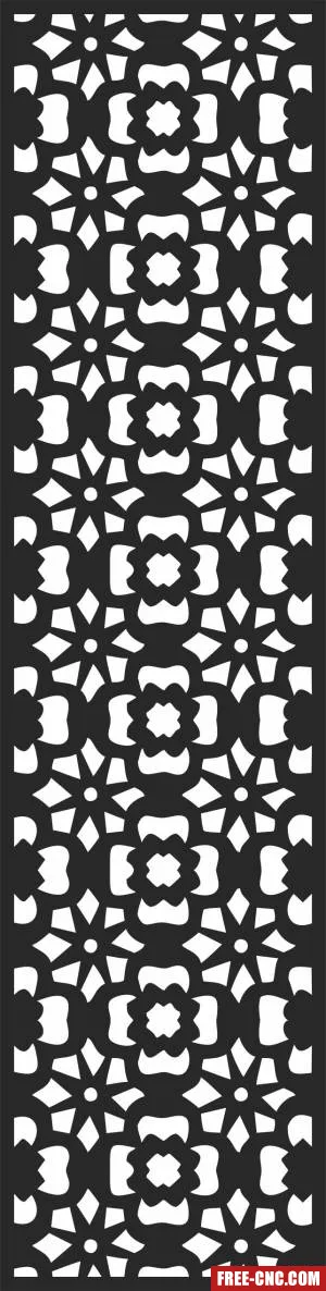 Pattern decorative pattern screen door - Download free dxf for cnc plasma cutting