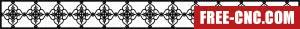 Decorative wall screen wall wall pattern screen - Free dxf files ready to cut