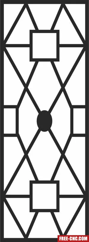 Door wall decorative wall screen - Free dxf download