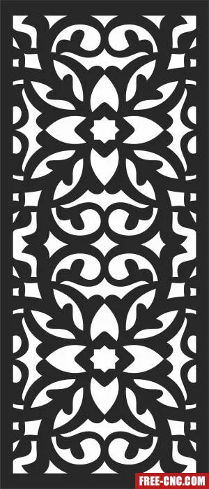 Screen wall decorative screen decorative screen - Free dxf files ready to cut