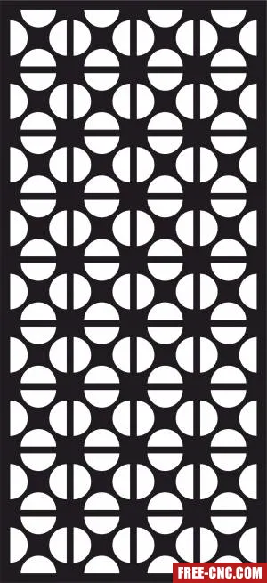 Decorative panel door wall screen pattern - Download free dxf for cnc plasma cutting