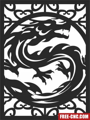 Door wall screen wall decorative - Download free dxf for cnc plasma cutting