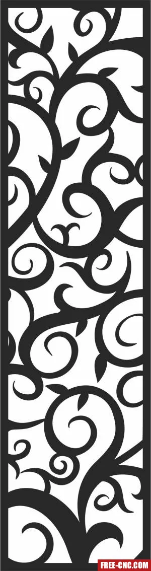 Decorative screen wall - Download free dxf for cnc plasma cutting