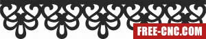 Pattern decorative door decorative door - Free dxf files ready to cut