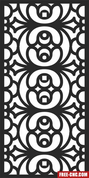 Screen decorative door screen wall - Download free dxf for cnc plasma cutting